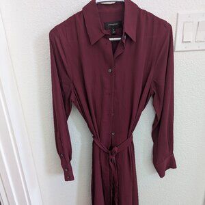 Banana Republic Tie-waist midi shirt dress size small